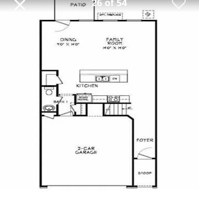 Downstairs Floor Plan - 1916 Allagash Ln