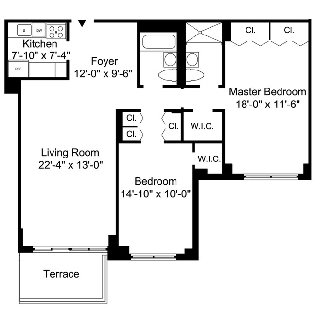 2BR/2BA - The Somerset