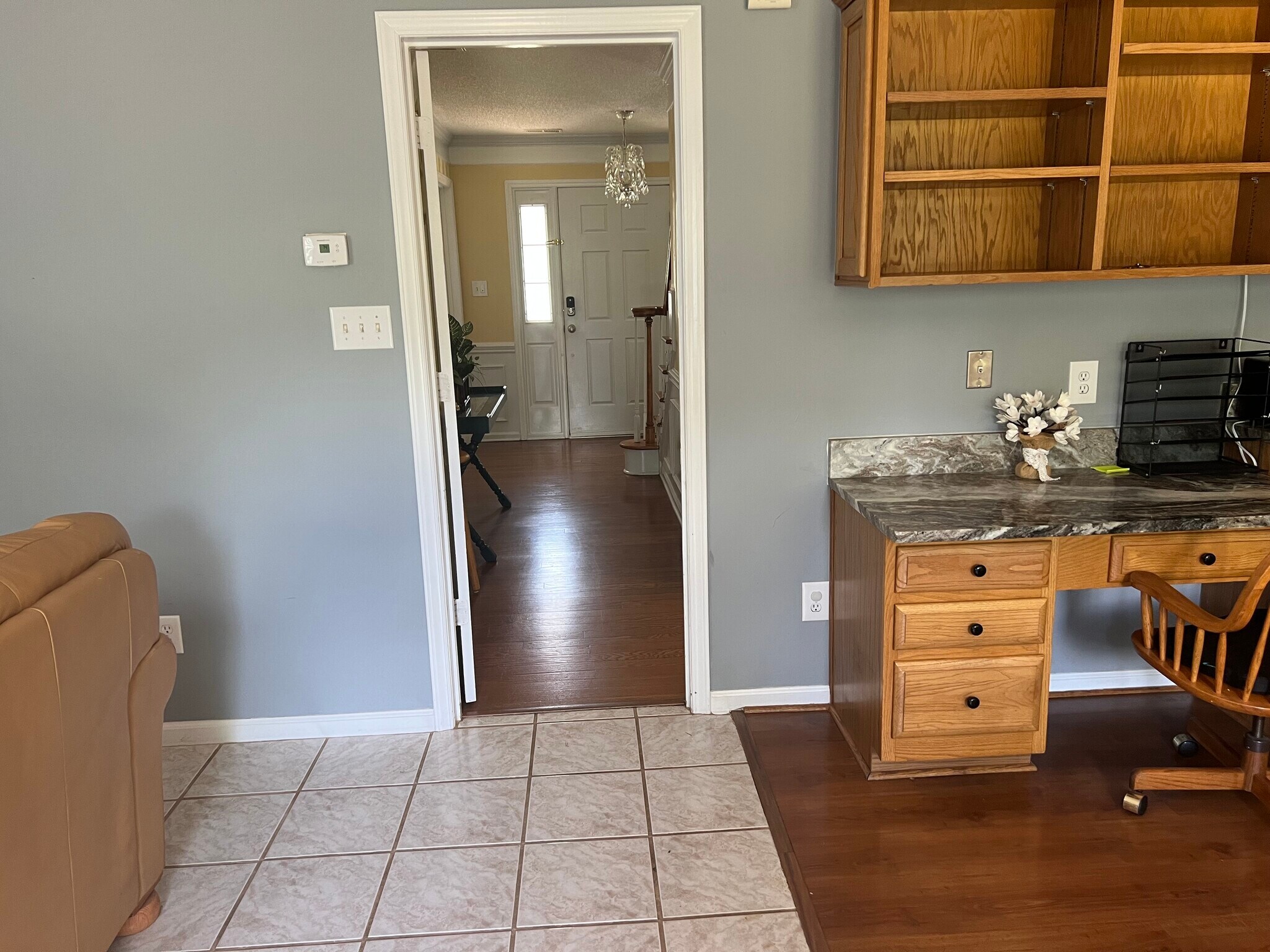 View from Kitchen to front door - 13500 Walkers Creek Dr