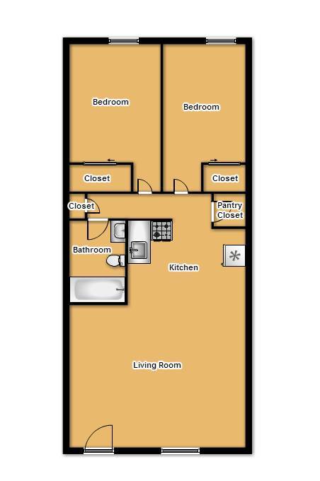 Floorplan - The Crossings Apartments