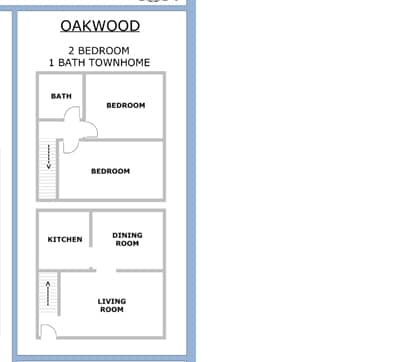 2BR/1BA - Oakwood Apartments