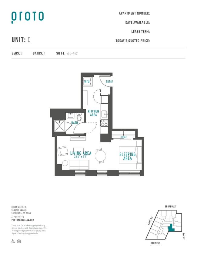 Floorplan - Proto Kendall Square