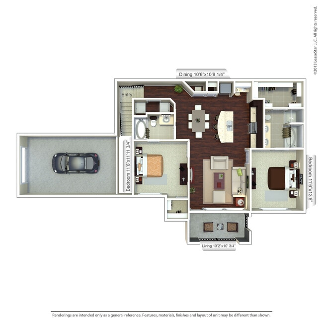 Floorplan - Valencia Place Apartments