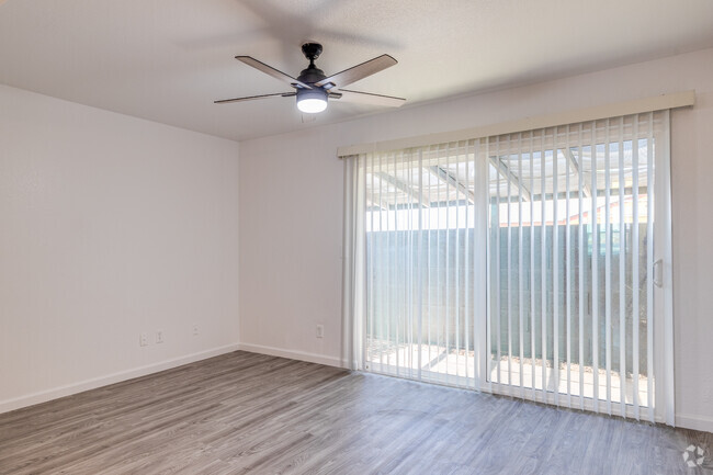 Living Room and Fenced Backyard - Jovial