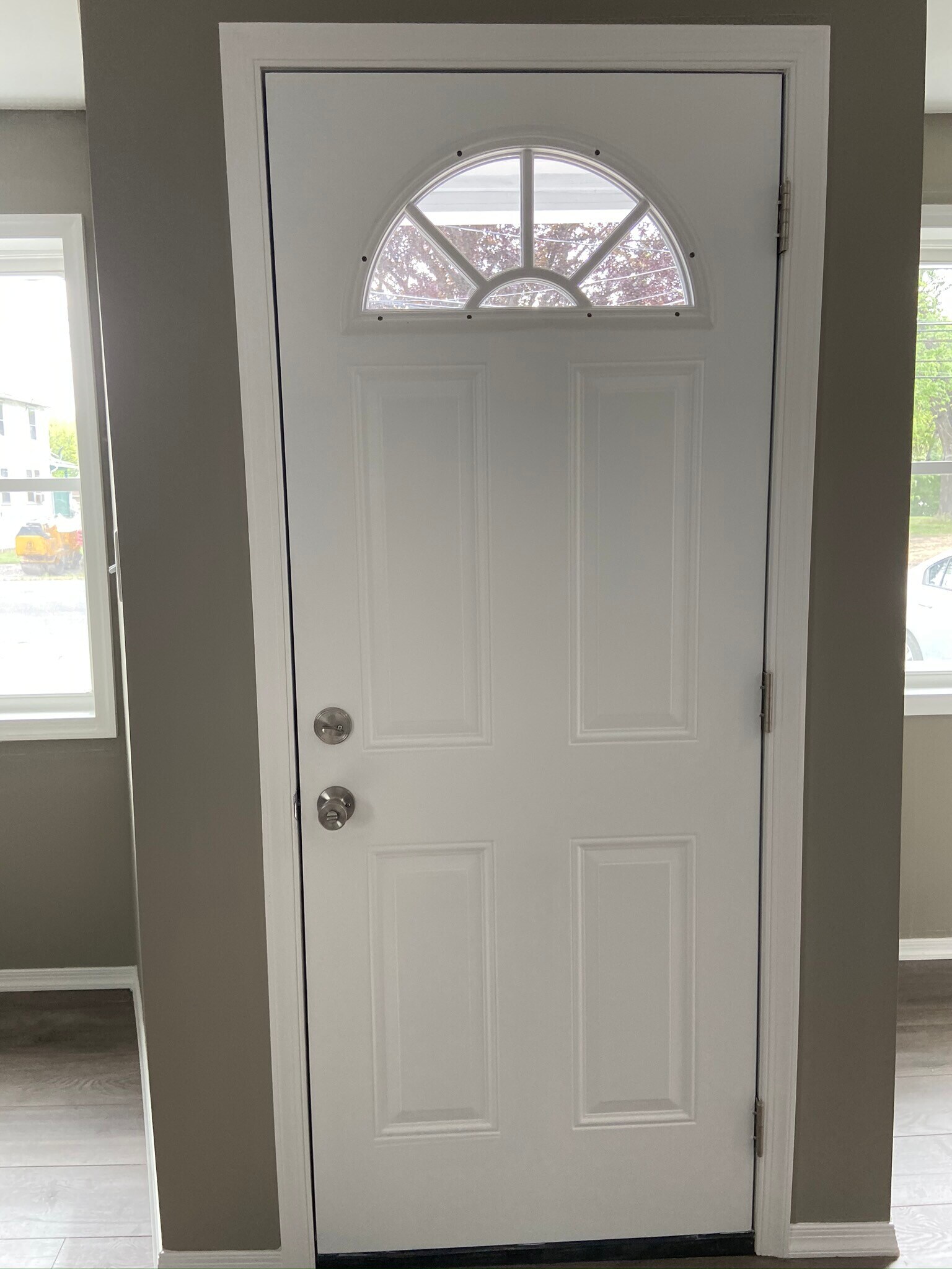new insulated front door - 946 Exeter Ave