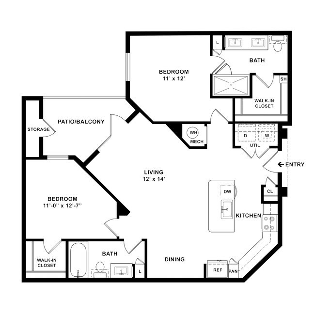 Floorplan - Palladium Garland Senior Living