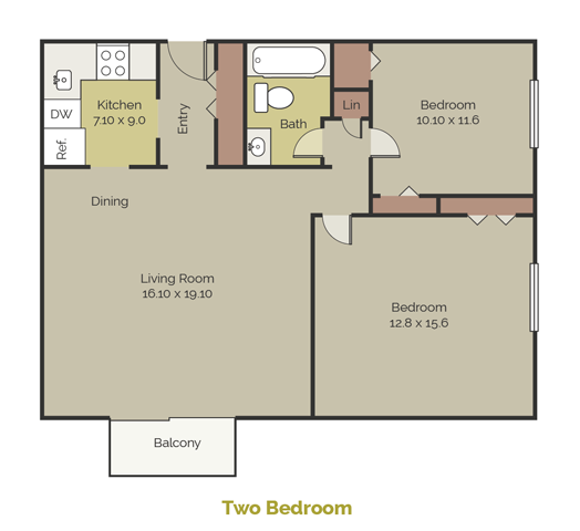 Floorplan - New Brookside Apartments