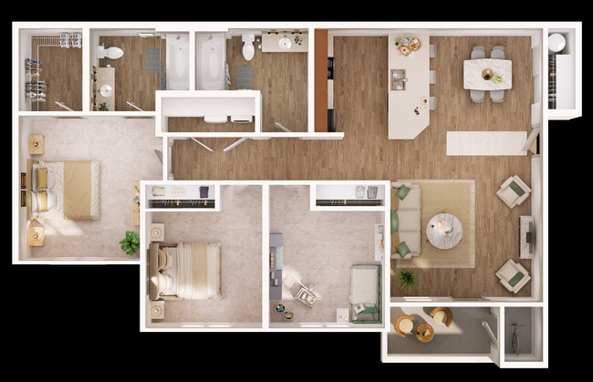 3 bedroom 2 bath - Copper Platte
