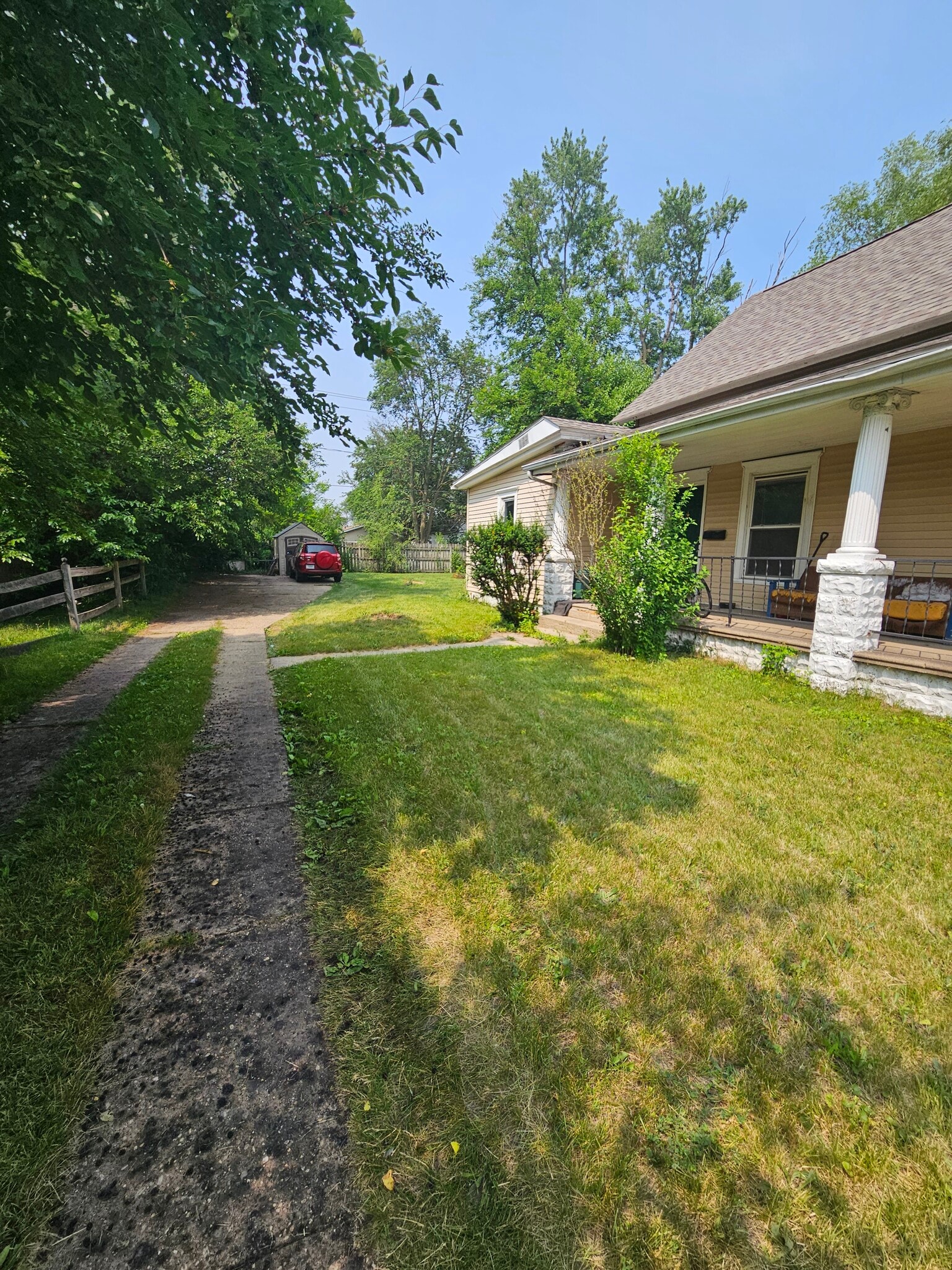 ample off-street parking and private back yard - 1111 Sorin St