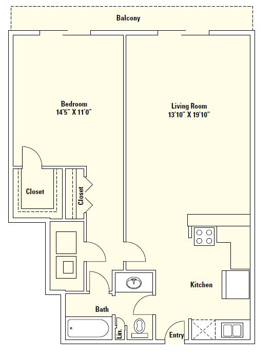 Floorplan - Memorial Towers Apartments