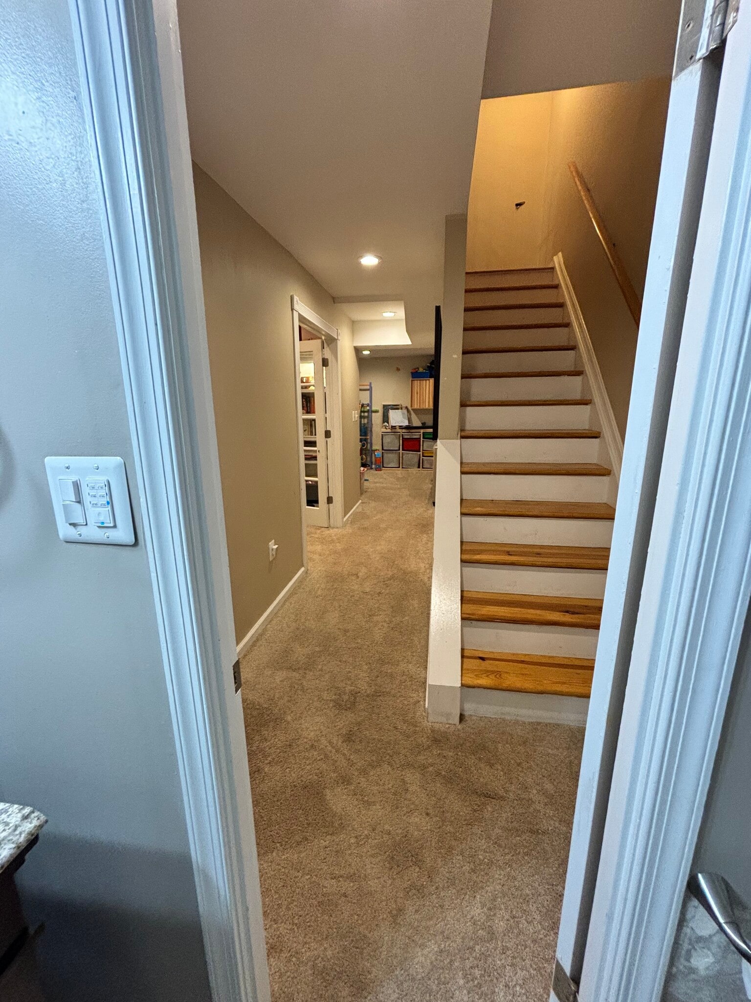 downstairs view from full bath - 903 Portner Pl