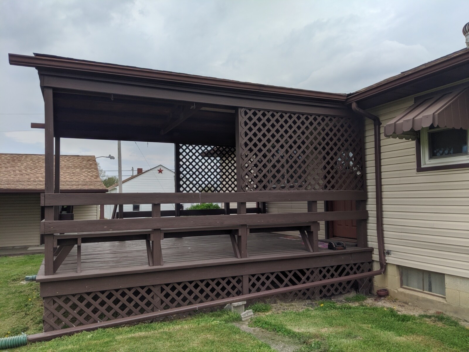 Rear deck facing pasture. - 2907 State Route 534