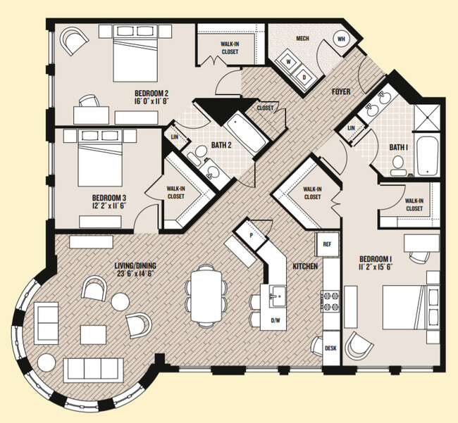 Floorplan - Palladian at Rockville Town Square