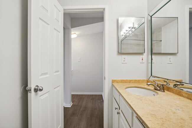 bathroom view to hallway - 6800 Glenridge Dr