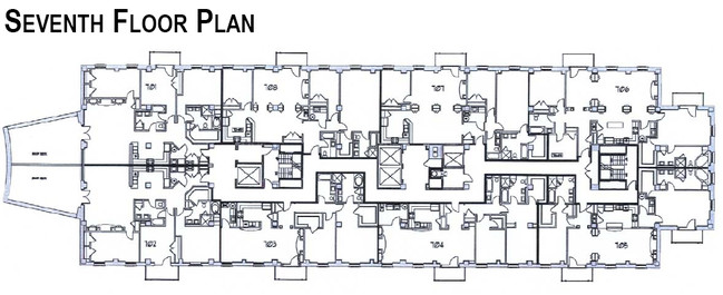 Seventh Floor Plan - Ginter Place