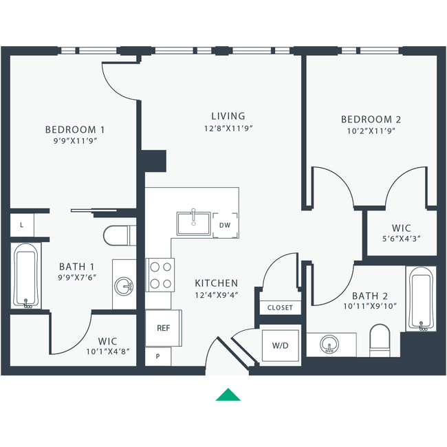 Floorplan - Link Apartments® Four12