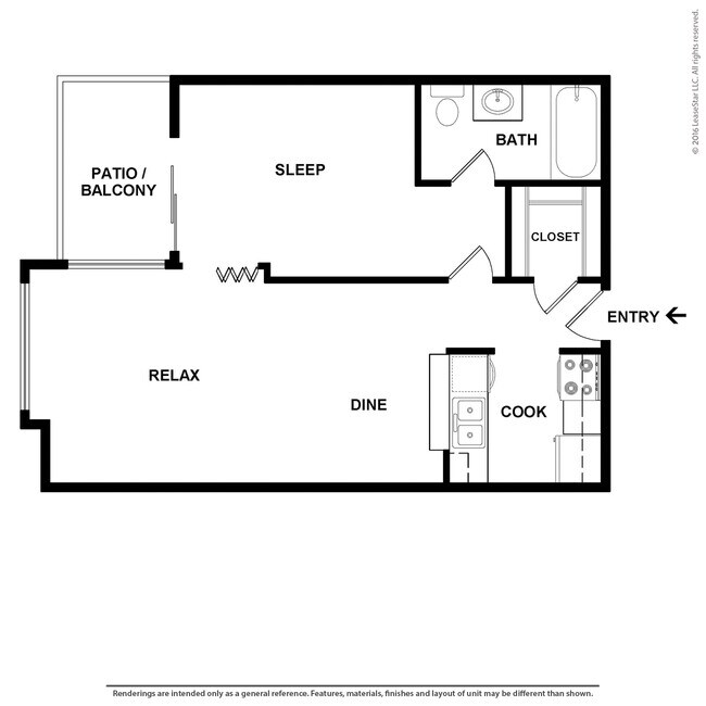Floorplan - Oak Park (South Bldg)