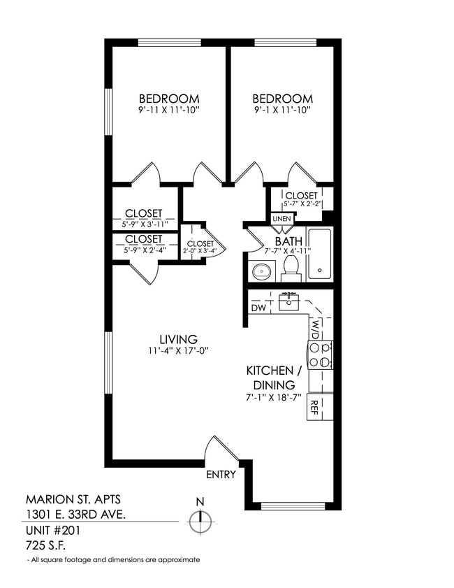 Floorplan - Marion Street Apartments