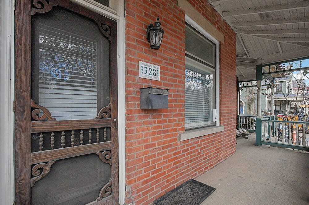 Front door and porch - 328 W 1st Ave