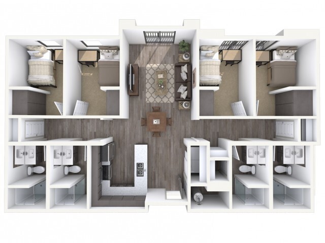 4x4 floorplan map - Promenade Place