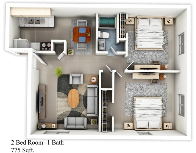 Floorplan - Overbrook Place Apartments