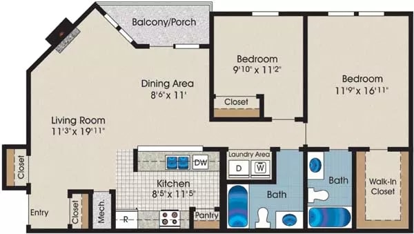 Floorplan - Gateway Village Apartments