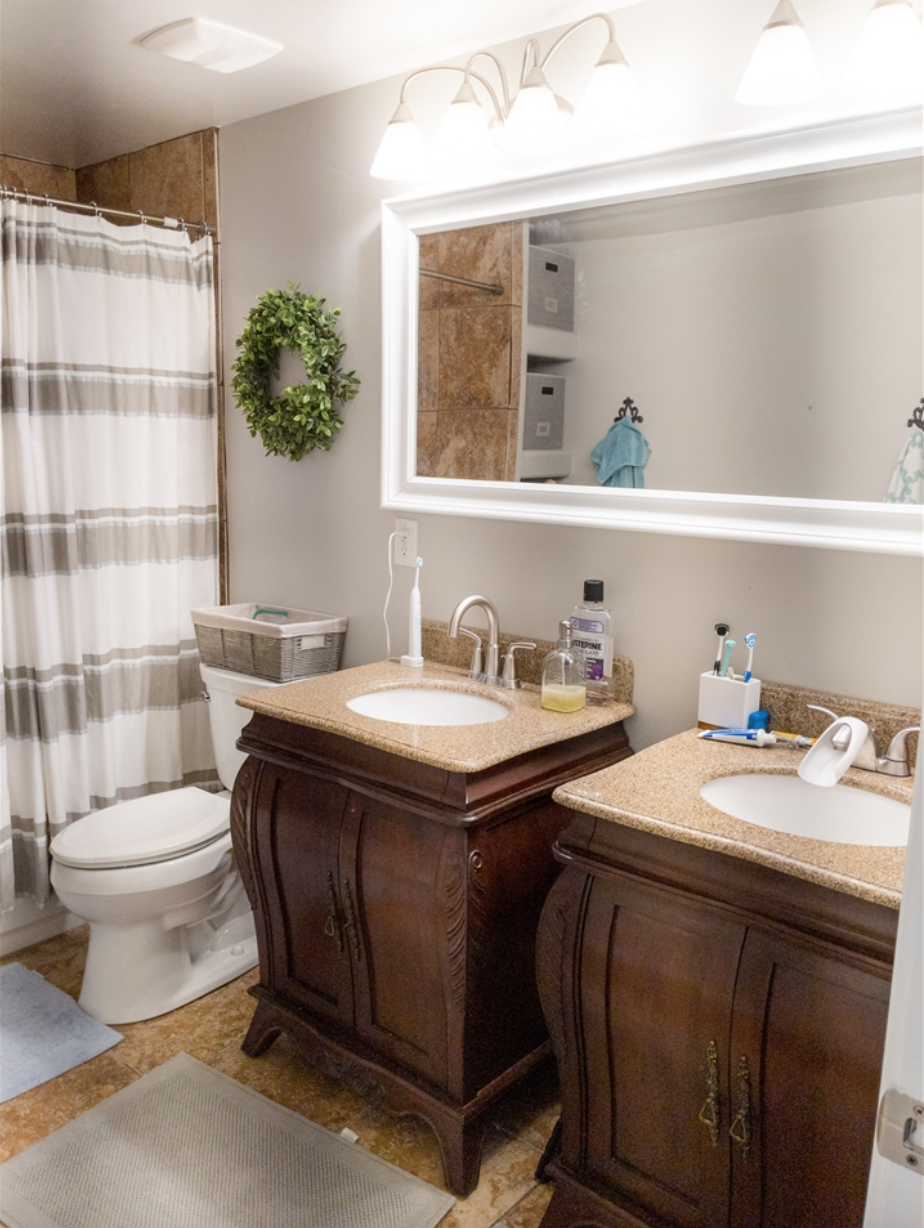 Basement bathroom: Double vanities - 14487 S Cuchara Way