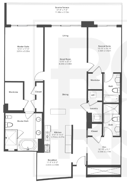 2BR/3BA - Beach Club One