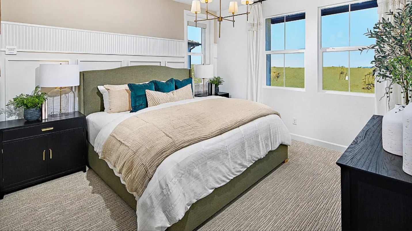 Master bedroom rendering - 438 Caliper Way