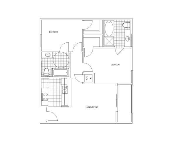 Revello 2x2 floor plan PR SM Revello LLC - PR SM Revello LLC