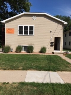 Motion lighting above front locked door - 732 Wisconsin St