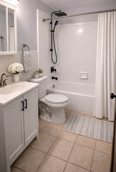 bathroom before wall cabinet - 2041 Elbur Ave