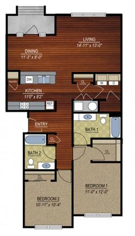 Floorplan - East Village at Avondale Meadows Apartments