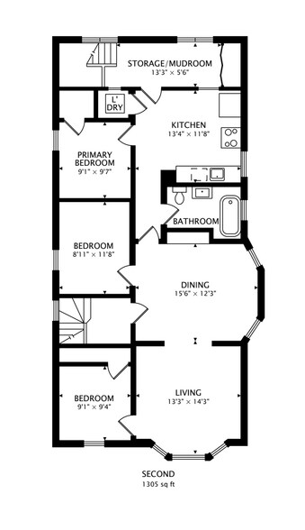 Floorplan - 3747 N Kostner Ave