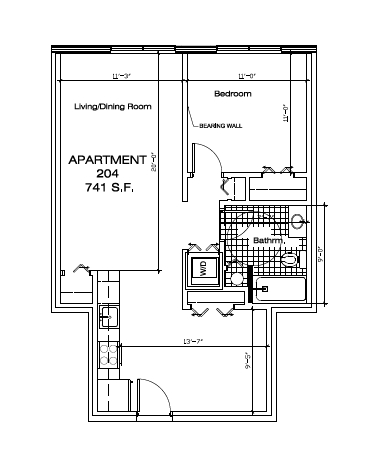 1BR/1BA - The Colonade