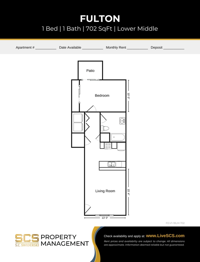 Floorplan - SCS Stanley Apartment Community