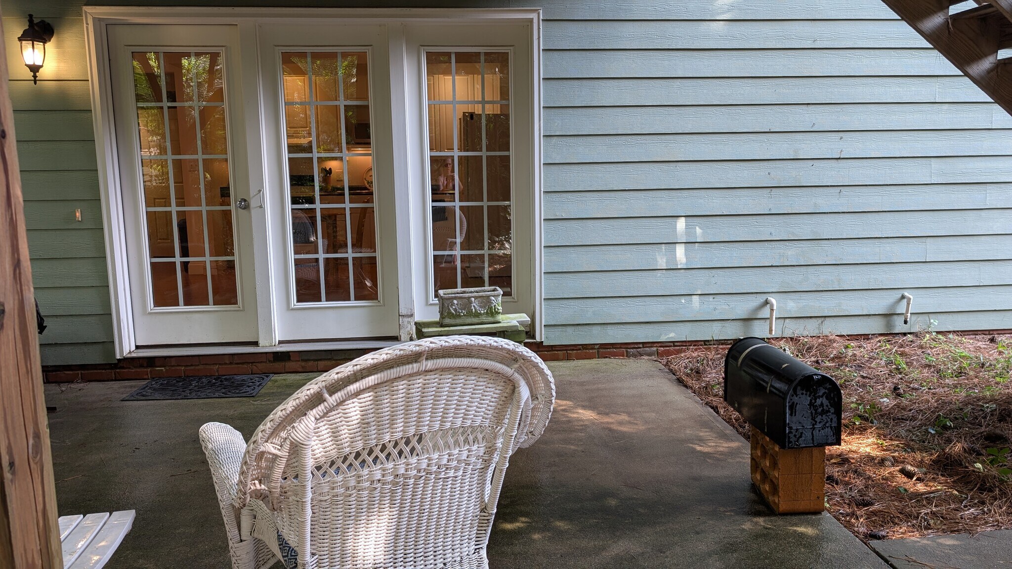 From the patio to the French door entry - 8 Elam Ct