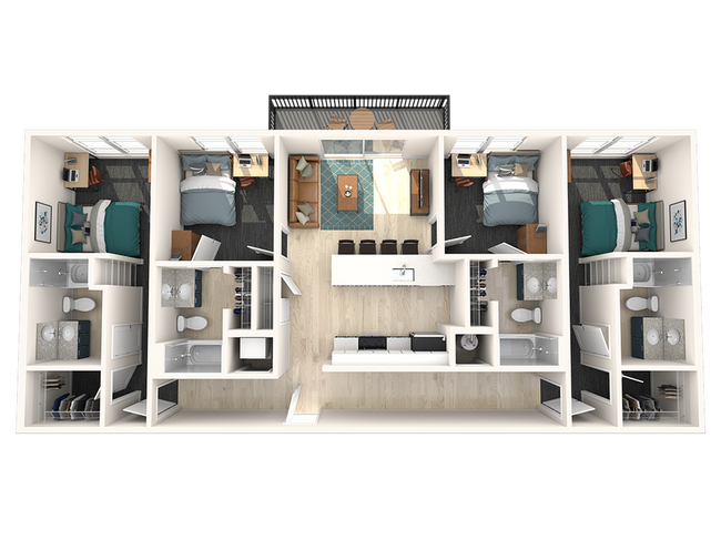 D1 Floor Plan - Lumen in Birmingham