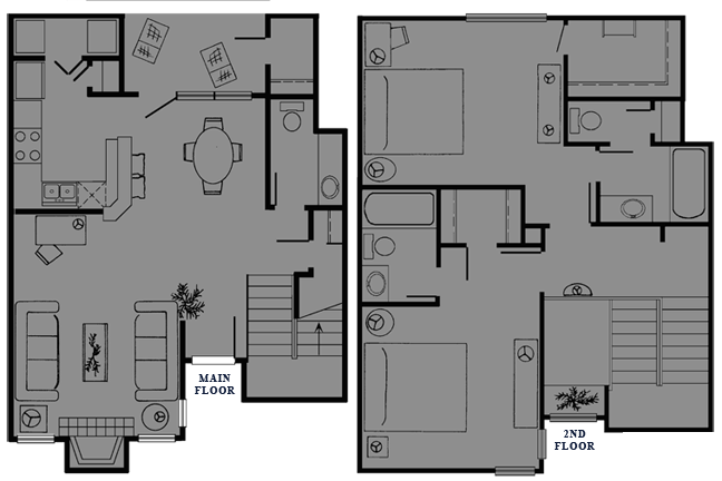 Floorplan - Preston Village Apartments