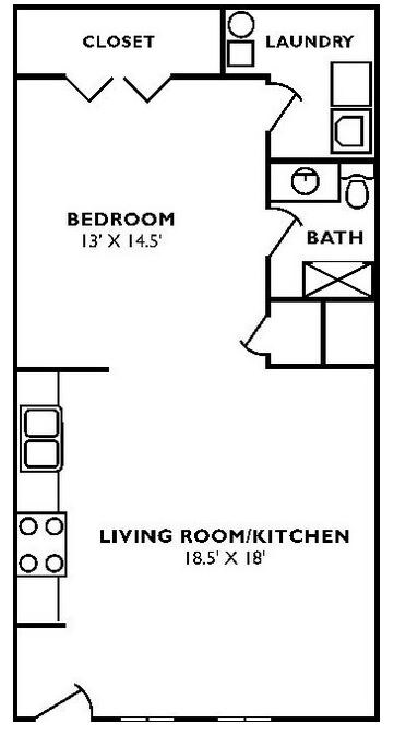 Floorplan - Dunnhill Apartments