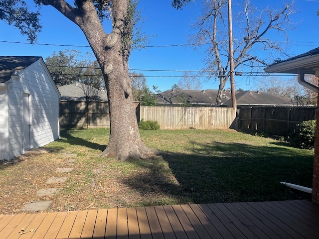 large back yard on 8400 sq ft lot - 3706 Murworth Dr