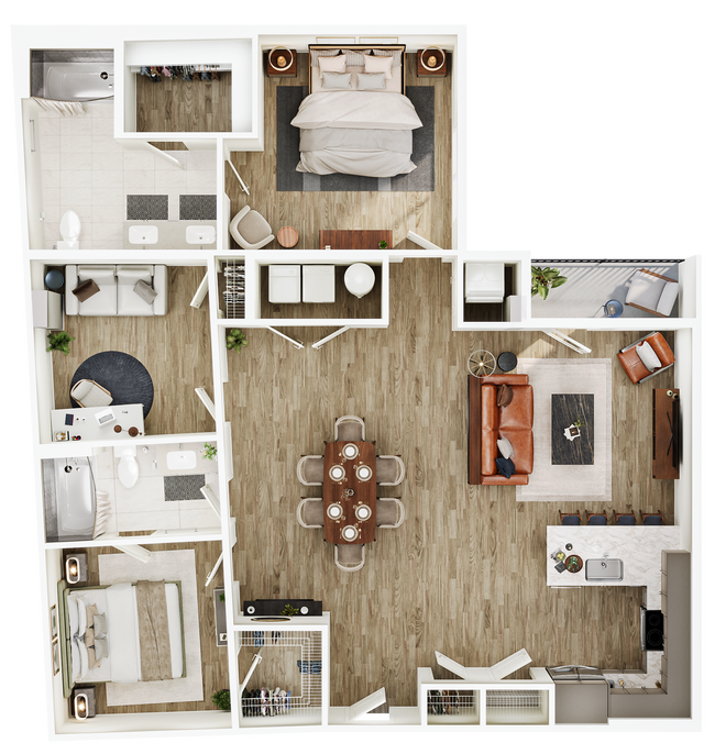 Floorplan - The Seventeen Hundred on East