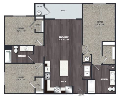 Floorplan - Jefferson Chandler