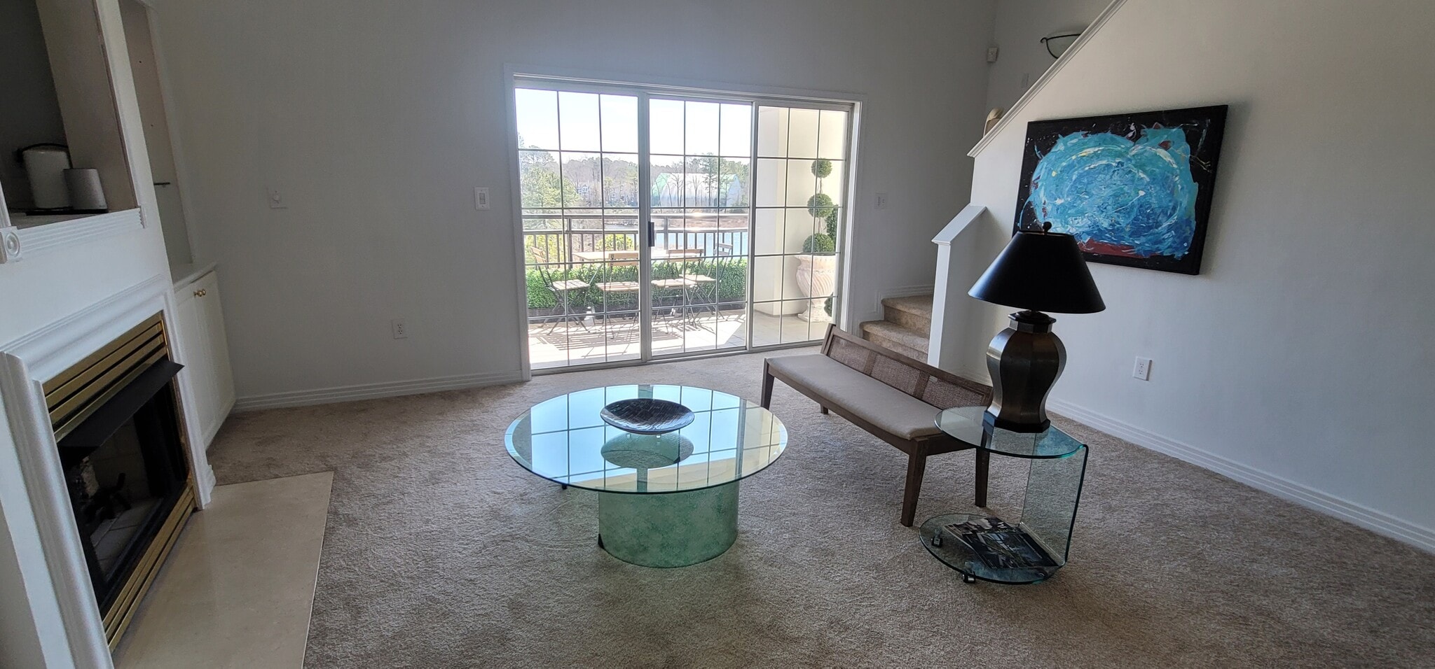 Living room with water view - 1292 Laskin Rd