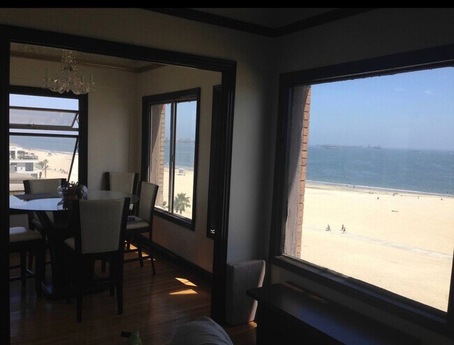 Ocean view from part of living room to dining room - 1030 E Ocean Blvd