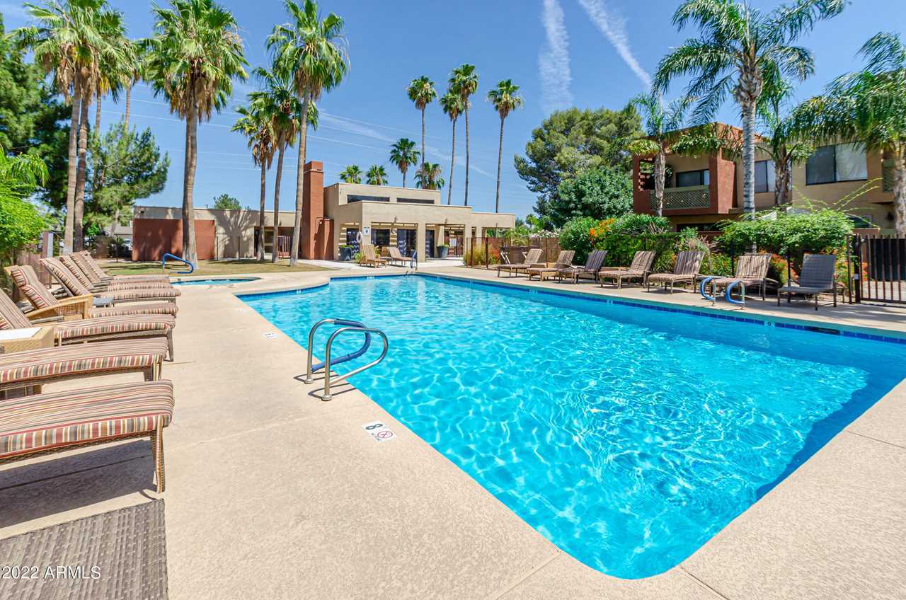 1 of 2 heated pools open year round - 3600 N Hayden Rd