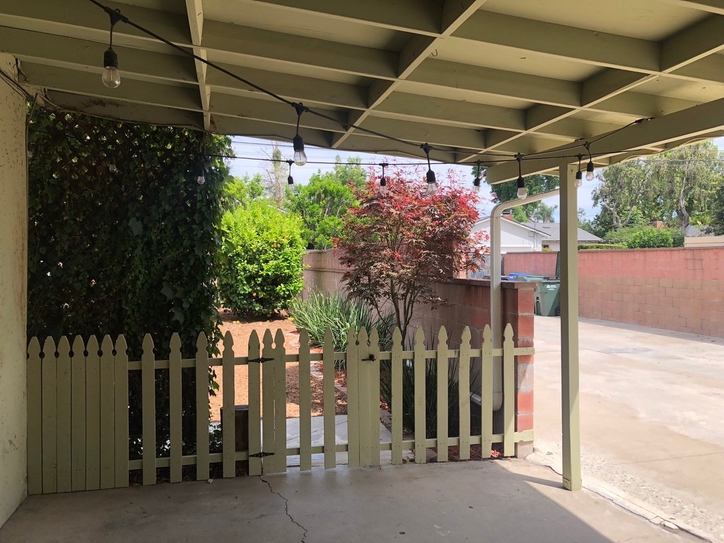 Backyard and driveway to alley - 1564 Alameda St