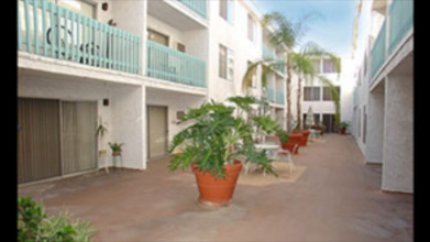 Linden Plaza Courtyard - Linden Plaza Apartments