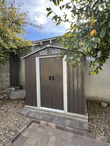 brand new storage shed - 10638 Tinker Ave