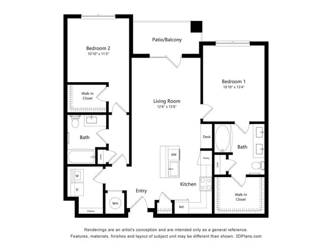 Floorplan - Meridian at Rogers Branch